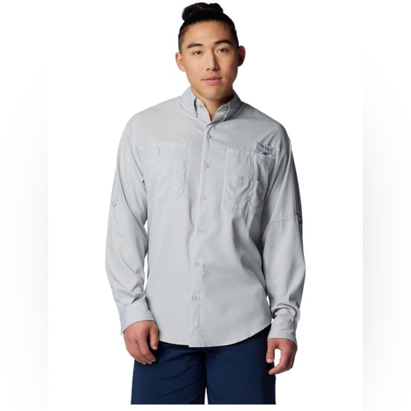 Columbia Men’s PFG Tamiami Long Sleeve Shirt Sz XL UPF 40 Fishing Lightweight - Picture 1 of 15